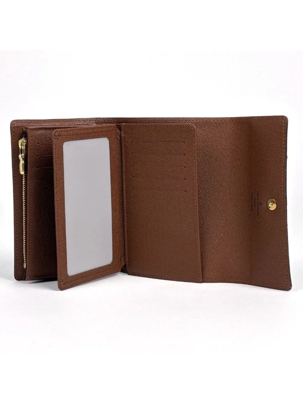 Louis Vuitton Portefeuille Alexandra Trifold Wallet Monogram Brown